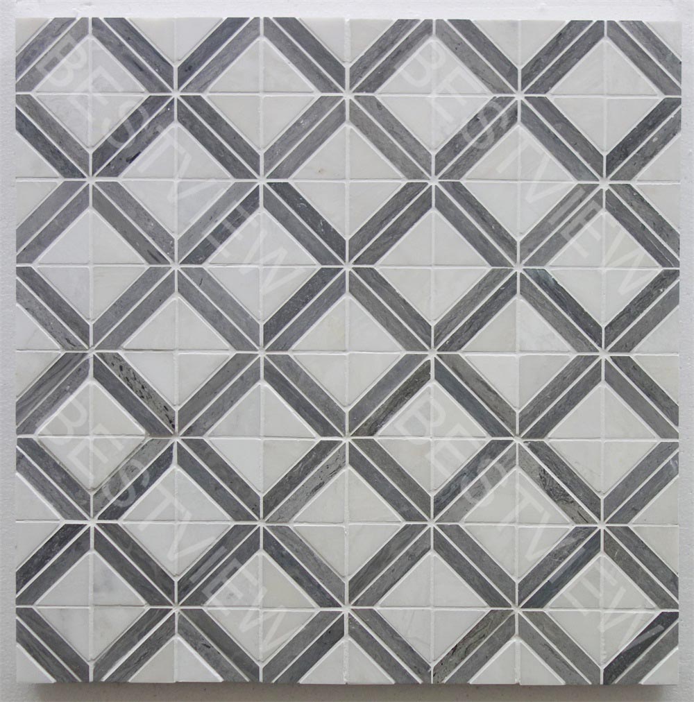 Rubik Square Pattern Marble Mosaic