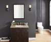 37-in Santa Cecilia Granite Single Sink Bathroom Vanity Top