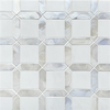 Thassos Marble And Hot Glass Mosaic 