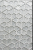 WHITE LAMINATED GLASS MOSAIC FLOWER 000734