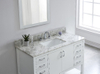 43-in Glacier White Granite Single Sink Bathroom Vanity Top