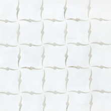 DOLOMITE WITH CALACATTA 2D WATERJET MOSAIC 001120