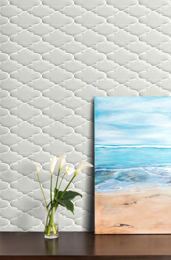 Blanco Crackled Porcelain Mosaic 