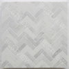  Oriental White Mosaic Polished 1"×3" Herringbone 