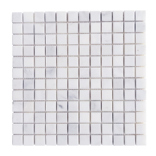  Oriental White Marble Mosaic Honed 1"×1" 