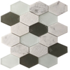 Anthracite Geo-Hex Sequin 3"×4" Pattern Hexagon