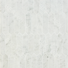Carrara White Mosaic Polished 2"×8 " Elongated Hexagon