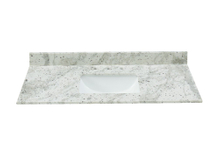 43-in Glacier White Granite Single Sink Bathroom Vanity Top