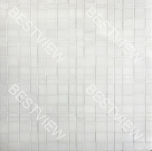 THASSOS MARBLE RANDOM SQUARE MOSAIC 00748