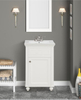 Mini 20-in Vanity Combo in Dove White with Porcetain Top 